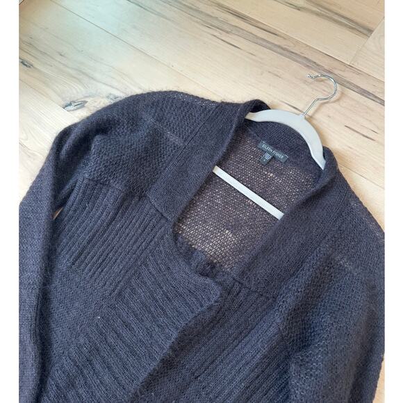 Eileen Fisher Midi Cardigan Sweater Brown Size Small Mohair Wool Layering Fall - Picture 3 of 10